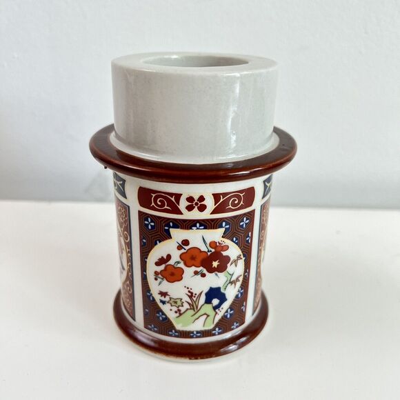 Vintage Colonial Candle Hurricane Lamp Candle Holder Home decor Made in Japan - Picture 4 of 8